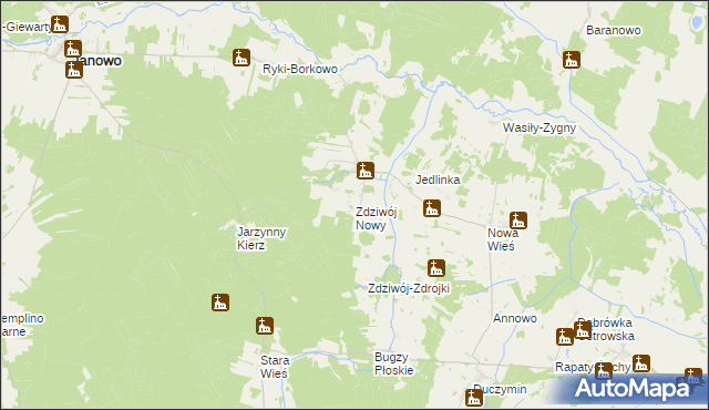 mapa Zdziwój Nowy, Zdziwój Nowy na mapie Targeo