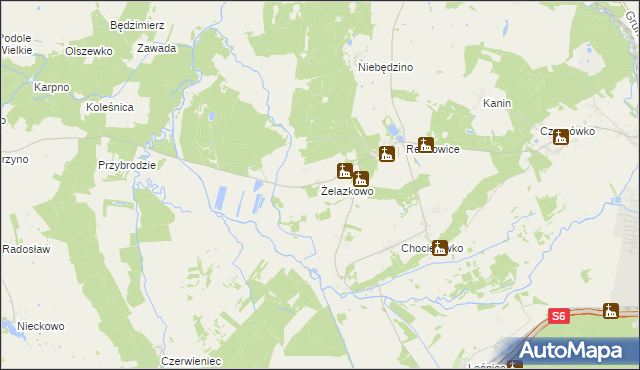 mapa Żelazkowo gmina Nowa Wieś Lęborska, Żelazkowo gmina Nowa Wieś Lęborska na mapie Targeo