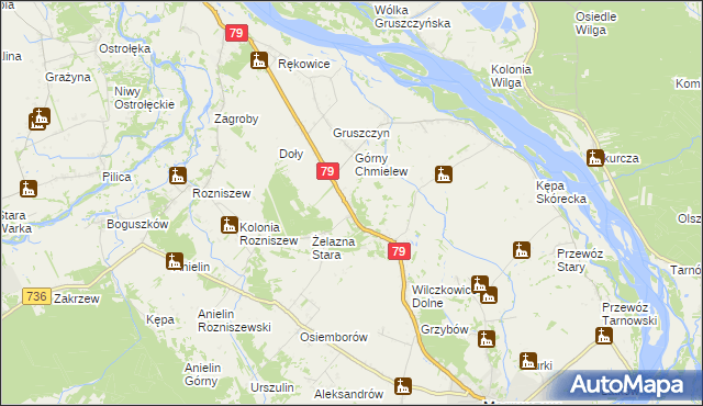 mapa Żelazna Nowa, Żelazna Nowa na mapie Targeo