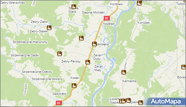 mapa Żerań Duży, Żerań Duży na mapie Targeo