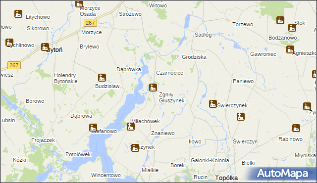 mapa Zgniły Głuszynek, Zgniły Głuszynek na mapie Targeo