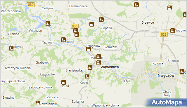 mapa Zgórzyńskie, Zgórzyńskie na mapie Targeo