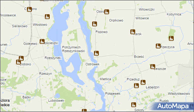 mapa Złotowo gmina Kruszwica, Złotowo gmina Kruszwica na mapie Targeo