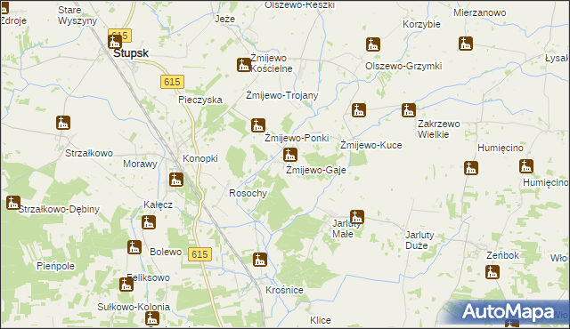 mapa Żmijewo-Gaje, Żmijewo-Gaje na mapie Targeo