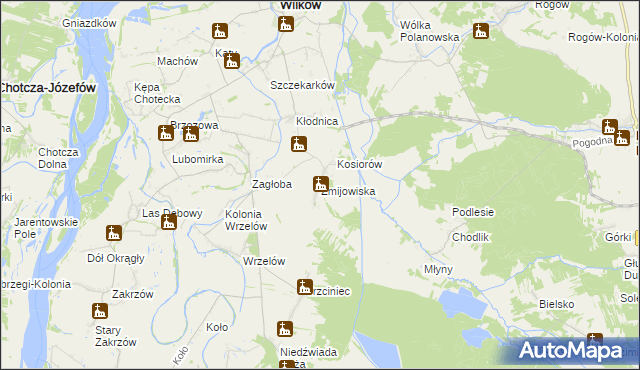 mapa Żmijowiska gmina Wilków, Żmijowiska gmina Wilków na mapie Targeo