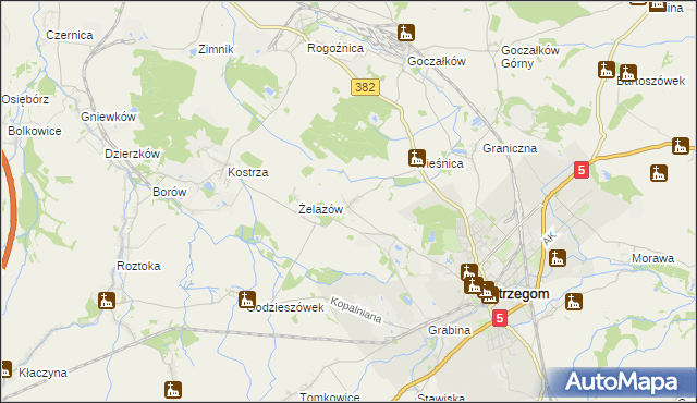 mapa Żółkiewka, Żółkiewka na mapie Targeo