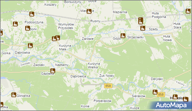 mapa Żuk Stary, Żuk Stary na mapie Targeo