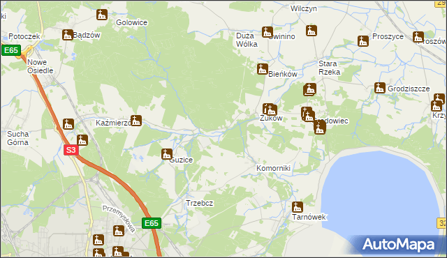 mapa Żuków Leśniczówka, Żuków Leśniczówka na mapie Targeo