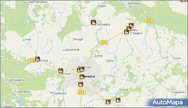 mapa Żytnik, Żytnik na mapie Targeo