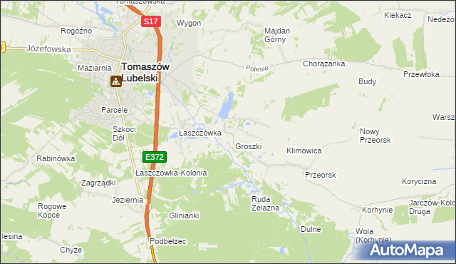 mapa Ruda Wołoska, Ruda Wołoska na mapie Targeo