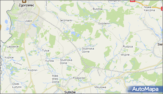 mapa Studniska Górne, Studniska Górne na mapie Targeo