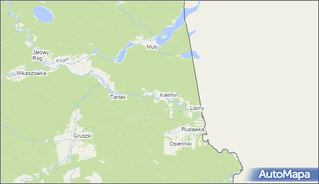 mapa Kielmin, Kielmin na mapie Targeo