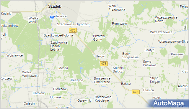 mapa Ulejów, Ulejów na mapie Targeo