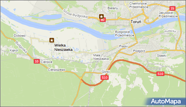 mapa Mała Nieszawka, Mała Nieszawka na mapie Targeo