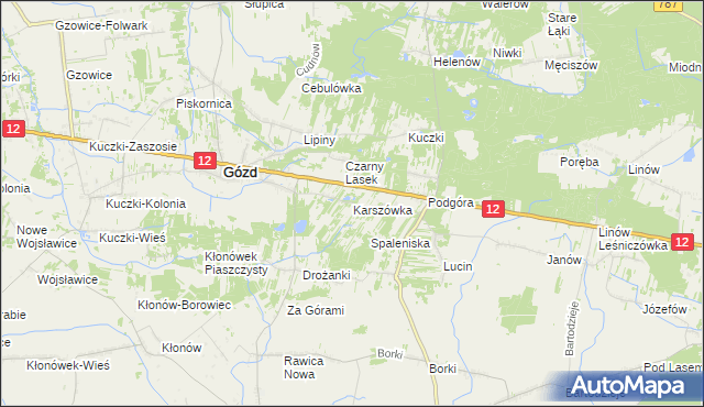 mapa Karszówka, Karszówka na mapie Targeo