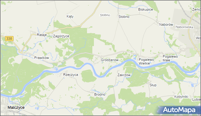 mapa Grodzanów, Grodzanów na mapie Targeo