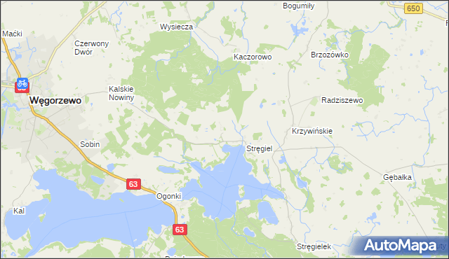 mapa Matyski, Matyski na mapie Targeo