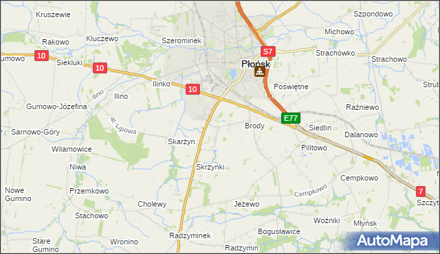 mapa Bońki, Bońki na mapie Targeo