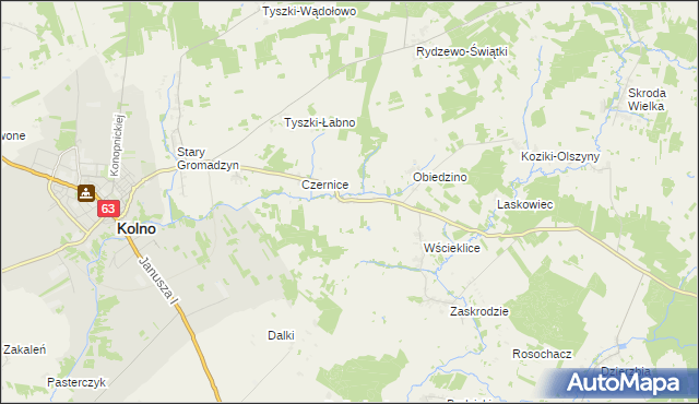 mapa Pachuczyn, Pachuczyn na mapie Targeo