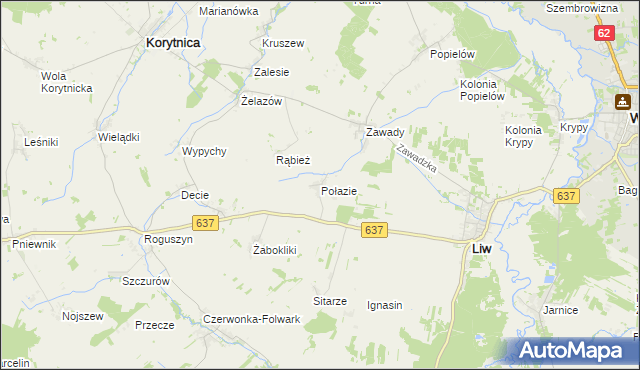 mapa Połazie, Połazie na mapie Targeo