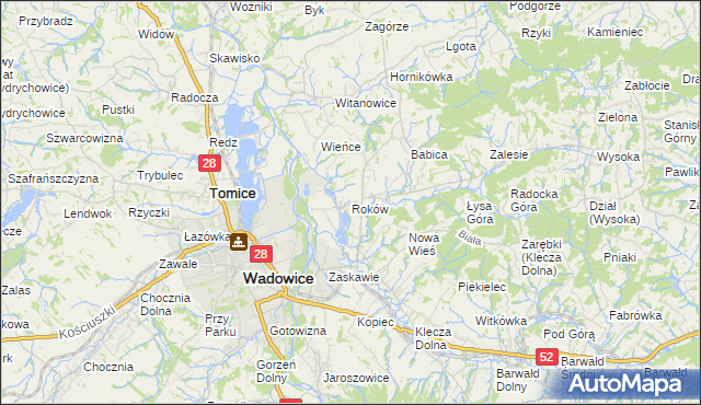 mapa Roków, Roków na mapie Targeo