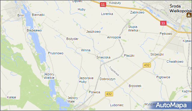 mapa Śnieciska, Śnieciska na mapie Targeo