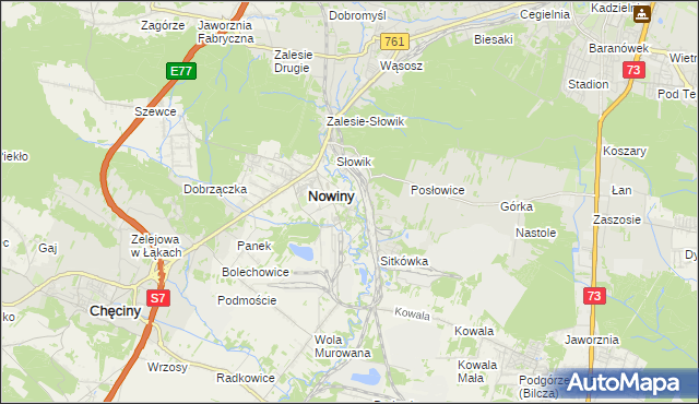 mapa Trzcianki Osada, Trzcianki Osada na mapie Targeo