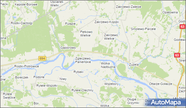mapa Zgleczewo Szlacheckie, Zgleczewo Szlacheckie na mapie Targeo