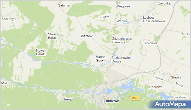 mapa Radna Góra, Radna Góra na mapie Targeo
