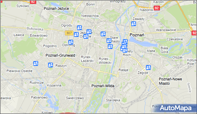 mapa Rynek Wildecki, Rynek Wildecki na mapie Targeo