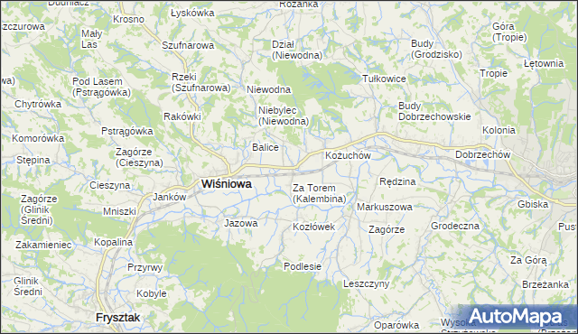 mapa Kalembina, Kalembina na mapie Targeo