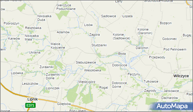mapa Pielaszów, Pielaszów na mapie Targeo