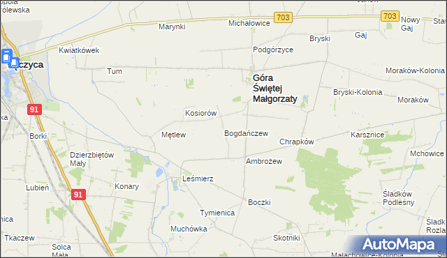 mapa Bogdańczew, Bogdańczew na mapie Targeo