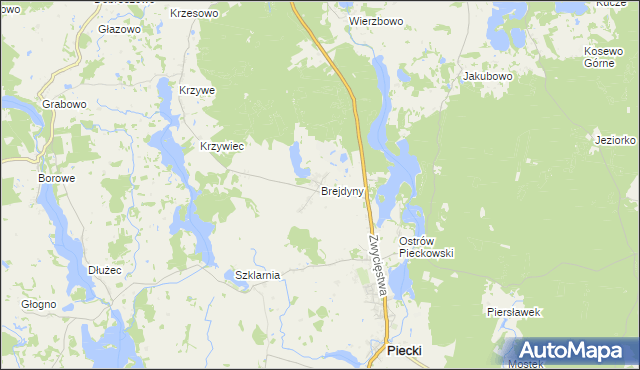 mapa Brejdyny, Brejdyny na mapie Targeo
