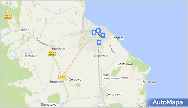 mapa Celbówko, Celbówko na mapie Targeo
