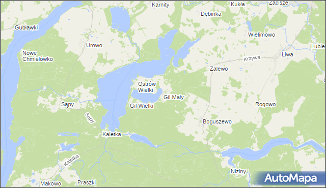 mapa Gil Mały, Gil Mały na mapie Targeo