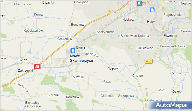 mapa Mączniki gmina Nowe Skalmierzyce, Mączniki gmina Nowe Skalmierzyce na mapie Targeo