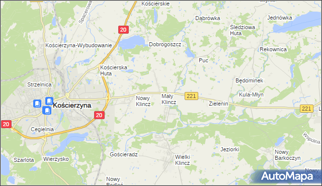 mapa Mały Klincz, Mały Klincz na mapie Targeo