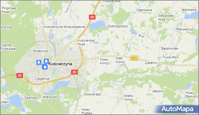 mapa Nowy Klincz, Nowy Klincz na mapie Targeo