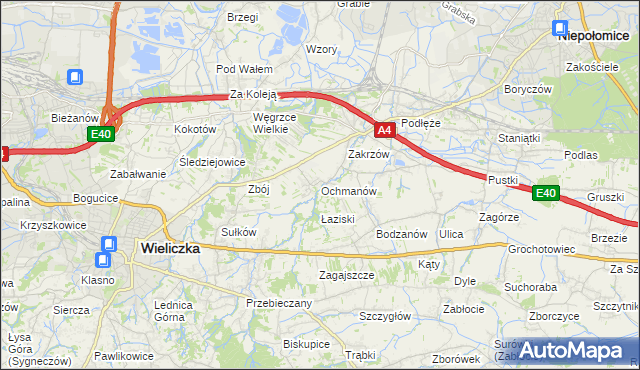 mapa Ochmanów, Ochmanów na mapie Targeo