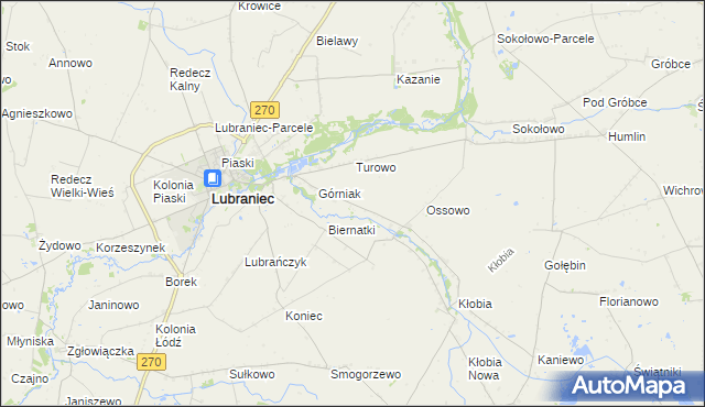 mapa Siarczyce, Siarczyce na mapie Targeo