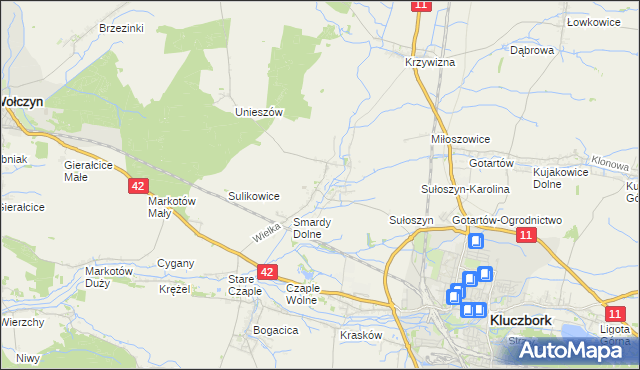 mapa Smardy Górne, Smardy Górne na mapie Targeo