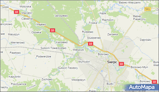 mapa Dwa Młyny, Dwa Młyny na mapie Targeo