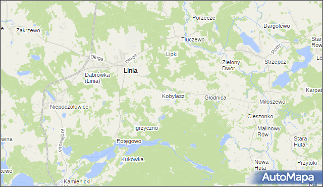 mapa Kobylasz, Kobylasz na mapie Targeo