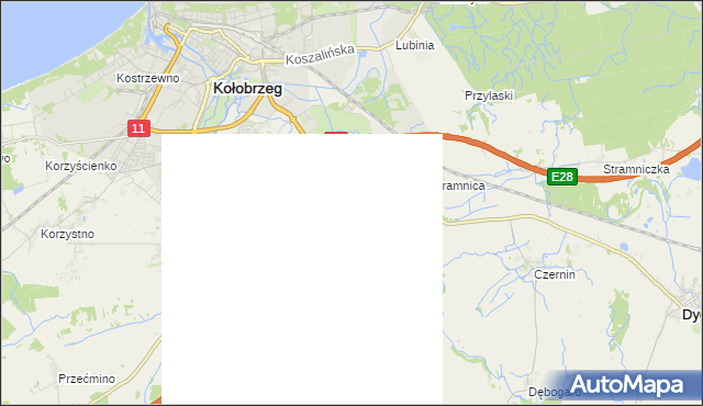 mapa Niekanin, Niekanin na mapie Targeo