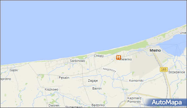 mapa Chłopy, Chłopy na mapie Targeo