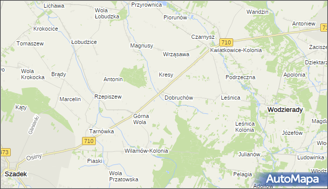 mapa Dobruchów, Dobruchów na mapie Targeo