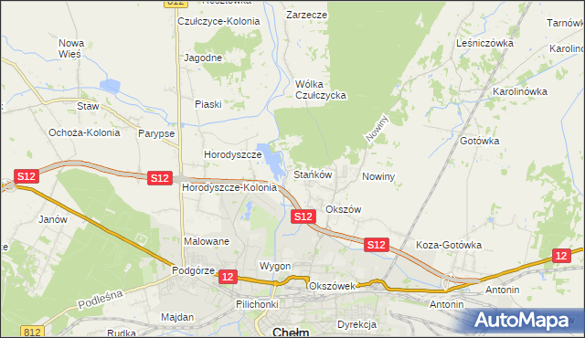 mapa Stańków, Stańków na mapie Targeo
