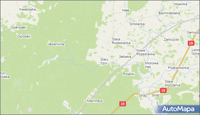 mapa Stary Szor, Stary Szor na mapie Targeo