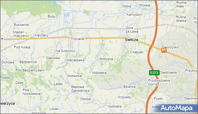 mapa Woliczka, Woliczka na mapie Targeo